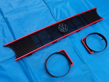 GTI Frontgrill+Emblem VW Golf 1 und cabrio 1