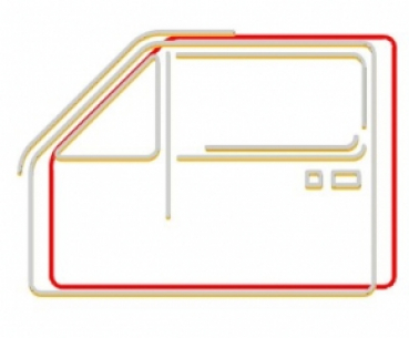 Türdichtung VW Golf 1  4 Türer und Caddy